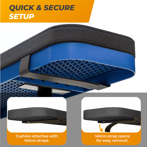 Cushions For Square Picnic Tables - 46 in - Black - 4 pcs