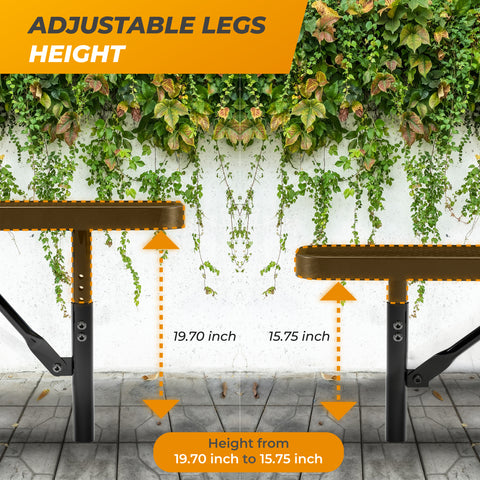 Heavy-Duty Outdoor Bench - Expanded Metal - 6ft - Inground - No Back - Black