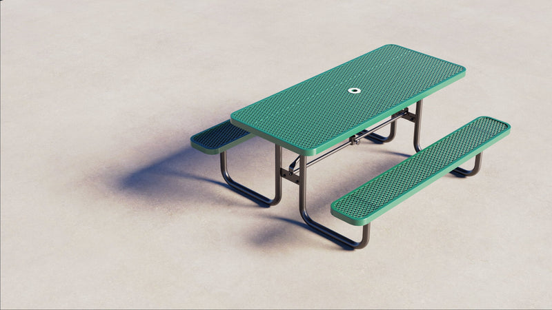 Metal Picnic Table - Rectangular 6ft