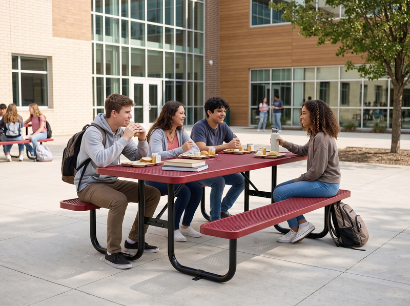 Cafeteria courtyards