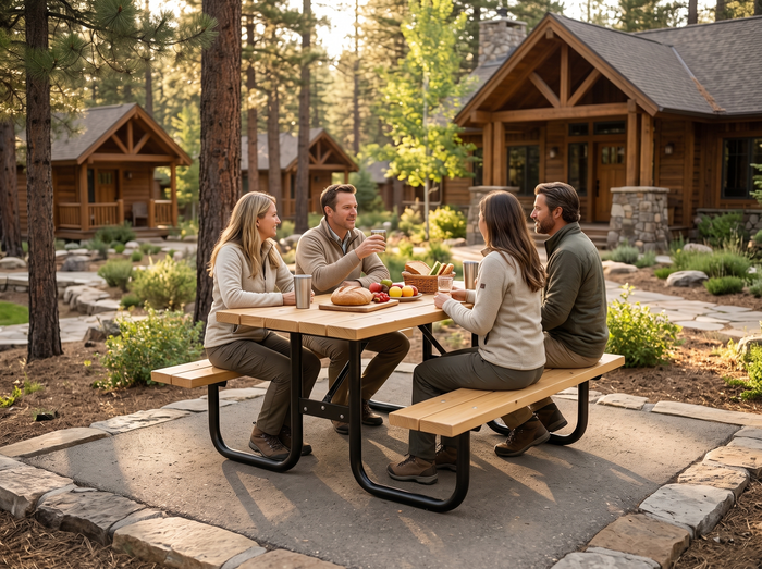 Wood tables