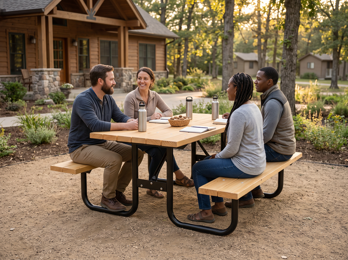 Wood tables