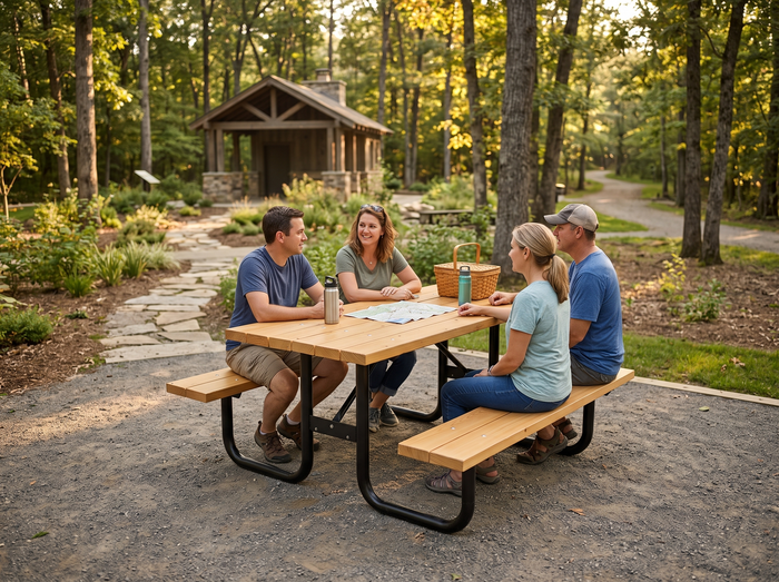 Wood tables
