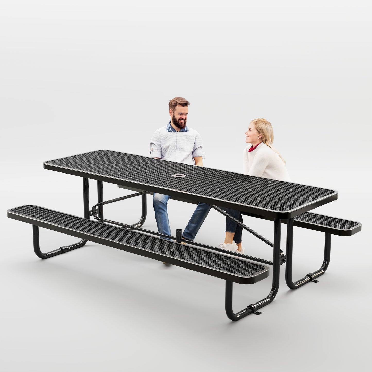 Picnic Table - Rectangle - 8ft - Black