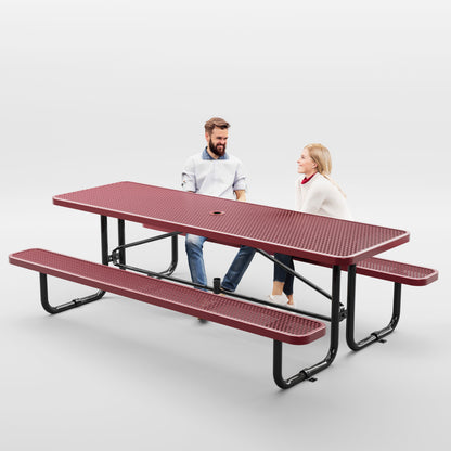 Picnic Table - Rectangle - 8ft - Red