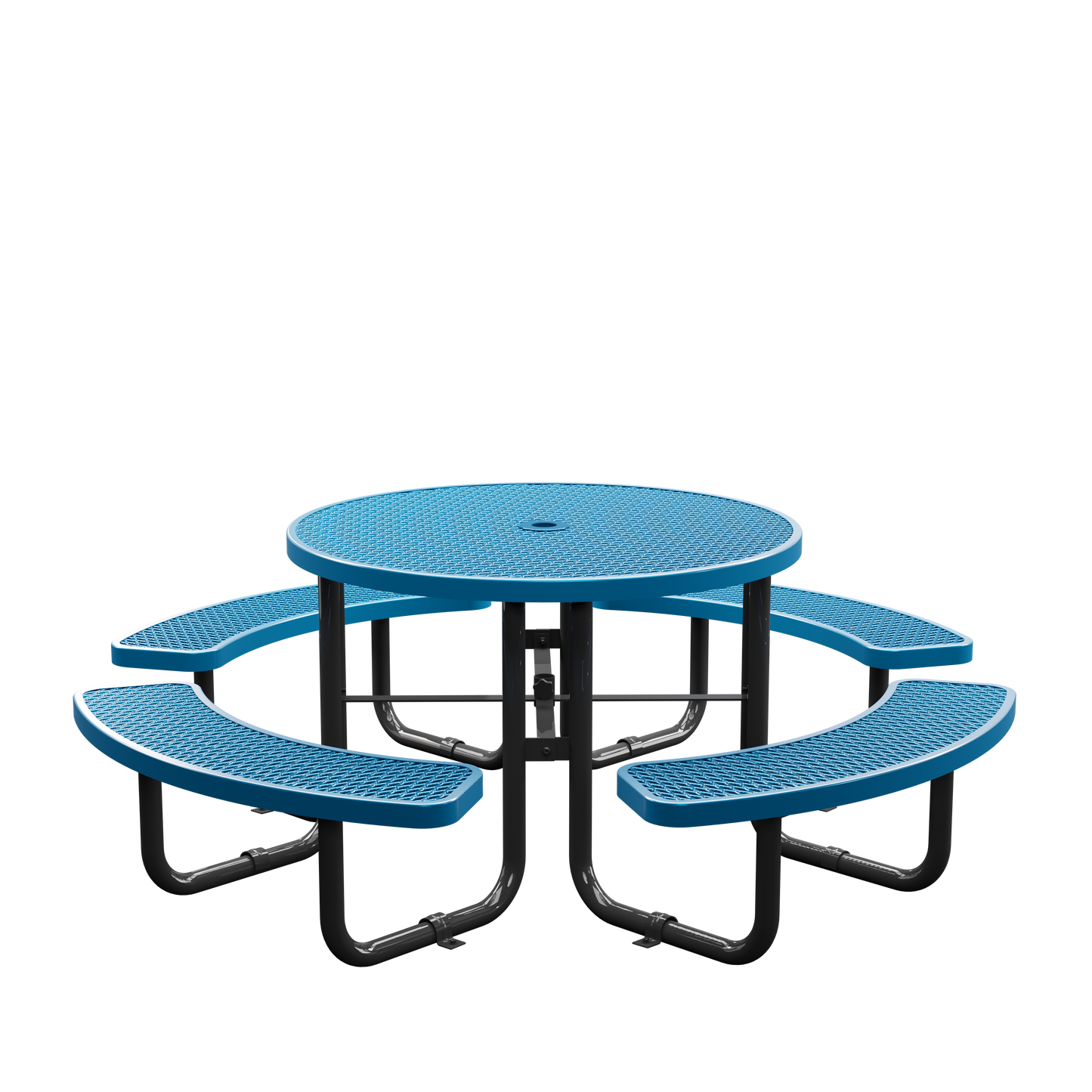 Picnic Table - Round - 46 in - Blue