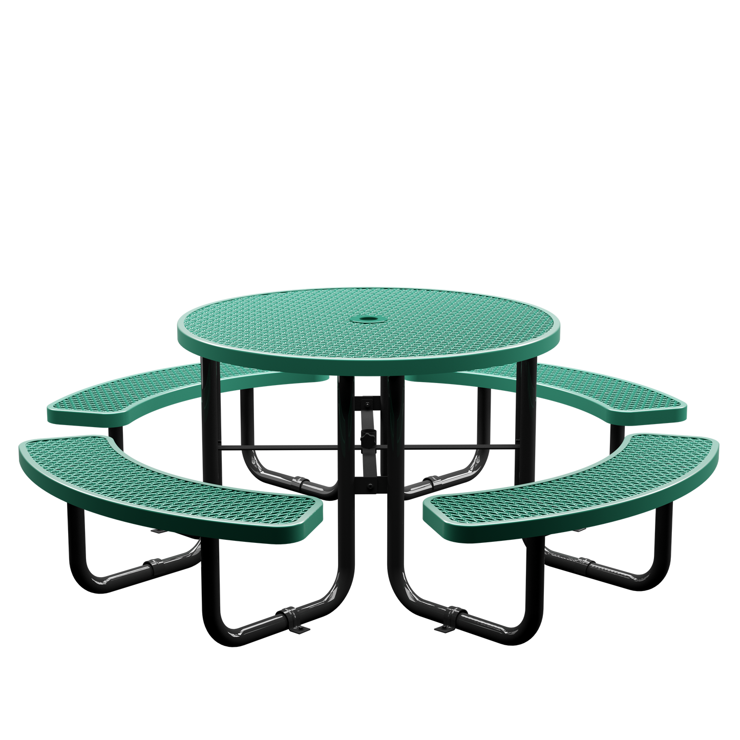 Picnic Table - Round - 46 in - Green