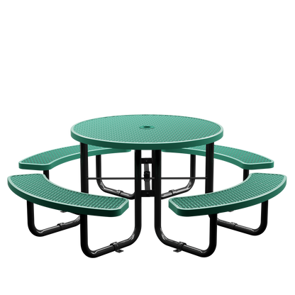 Picnic Table - Round - 46 in - Green