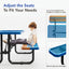 Metal Picnic Table - Rectangle Expanded Metal - 6ft - Blue - NOT ADA COMPLIANT