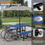 Metal Picnic Table - Rectangle Expanded Metal - 4ft - Blue