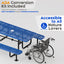 Metal Picnic Table - Rectangle Expanded Metal - 6ft - Blue