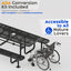 Metal Picnic Table - Rectangle Expanded Metal - 6ft - Black