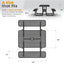 Metal Picnic Table - Rectangle Punched Metal - 4ft - Black - ADA Compliant