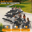 Metal Picnic Table - Rectangle Expanded Metal - 10ft - Black - ADA Compliant