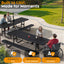 Metal Picnic Table - Rectangle Expanded Metal - 8ft - Black