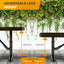 Heavy-Duty Outdoor Bench - Expanded Metal - 4ft - Portable - Black - No Back