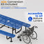 Metal Picnic Table - Rectangle Expanded Metal - 8ft - Blue