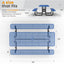 Metal Picnic Table - Rectangle Expanded Metal - 8ft - Blue