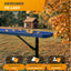 Heavy-Duty Outdoor Bench - Expanded Metal - 8ft - Surface - Blue