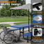 Metal Picnic Table - Rectangle Punched Metal - 8ft - Blue