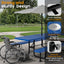 Metal Picnic Table - Rectangle Expanded Metal - 8ft - Blue