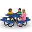 Kids Picnic Table - Square Expanded Metal - 38 in - Blue