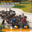Metal Picnic Table - Square Expanded Metal - 46 in - Brown - With Backrest - ADA Compliant