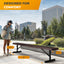 Heavy-Duty Outdoor Bench - Expanded Metal - 8ft - Portable - Brown