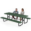 Metal Picnic Table - Rectangle Expanded Metal - 8ft - Green