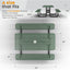 Metal Picnic Table - Rectangle Punched Metal - 6ft - Green