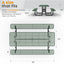 Metal Picnic Table - Rectangle Expanded Metal - 8ft - Green