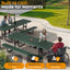 Metal Picnic Table - Rectangle Expanded Metal - 8ft - Green