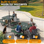 Metal Picnic Table - Square Punched Metal - 46 in - Green