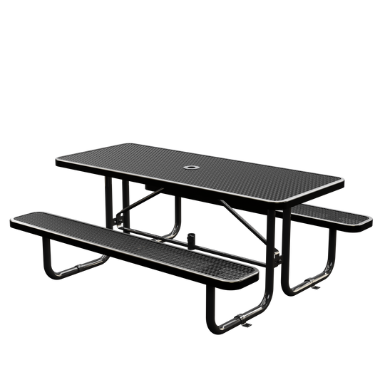 Picnic Table - Rectangle - 6ft - Black