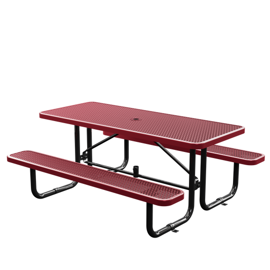 Picnic Table - Rectangle - 6ft - Red