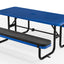 Cushions For Rectangular Picnic Tables - 6ft - Black - 2 pcs