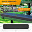 Cushions For Rectangular Picnic Tables - 6ft - Black - 2 pcs