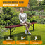 Heavy-Duty Outdoor Bench - Expanded Metal - 8ft - Surface - Red