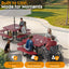 Metal Picnic Table - Square Punched Metal - 46 in - Red