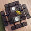 Metal Picnic Table - Square Punched Metal - 46 in - Black - ADA Compliant