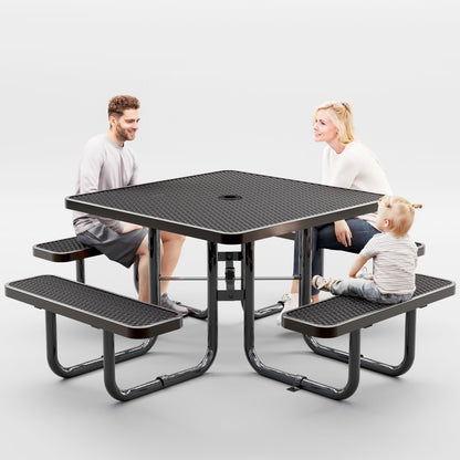 Picnic Table - Square - 46 in - Black