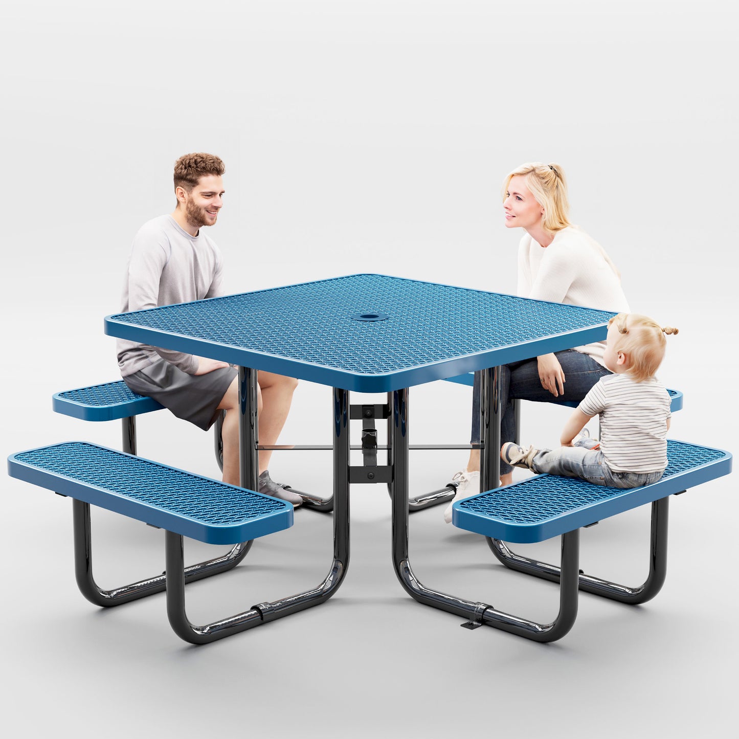 Picnic Table - Square - 46 in - Blue