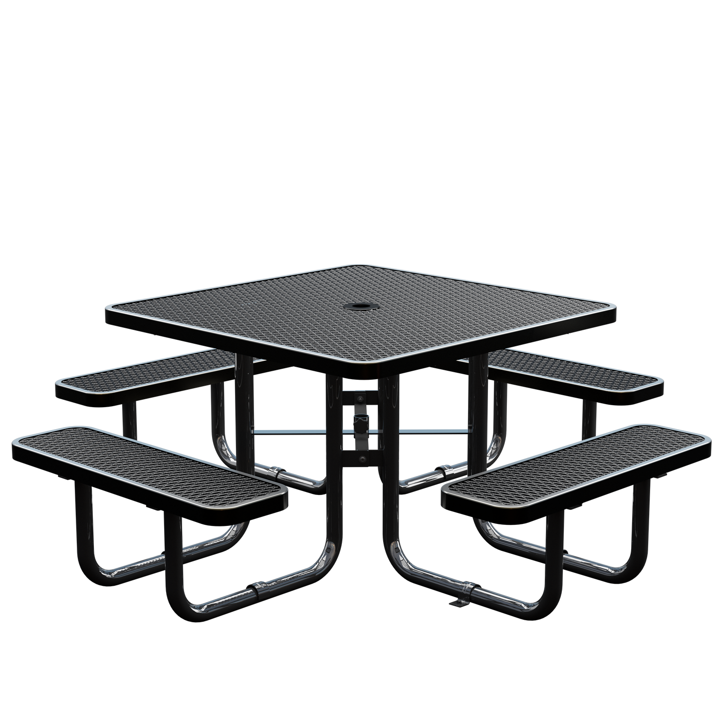 Picnic Table - Square - 46 in - Black