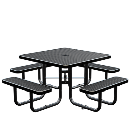 Picnic Table - Square - 46 in - Black