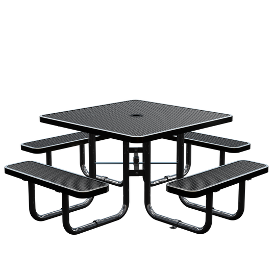 Picnic Table - Square - 46 in - Black