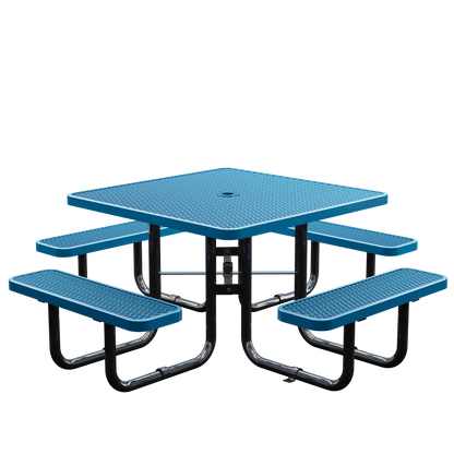 Picnic Table - Square - 46 in - Blue