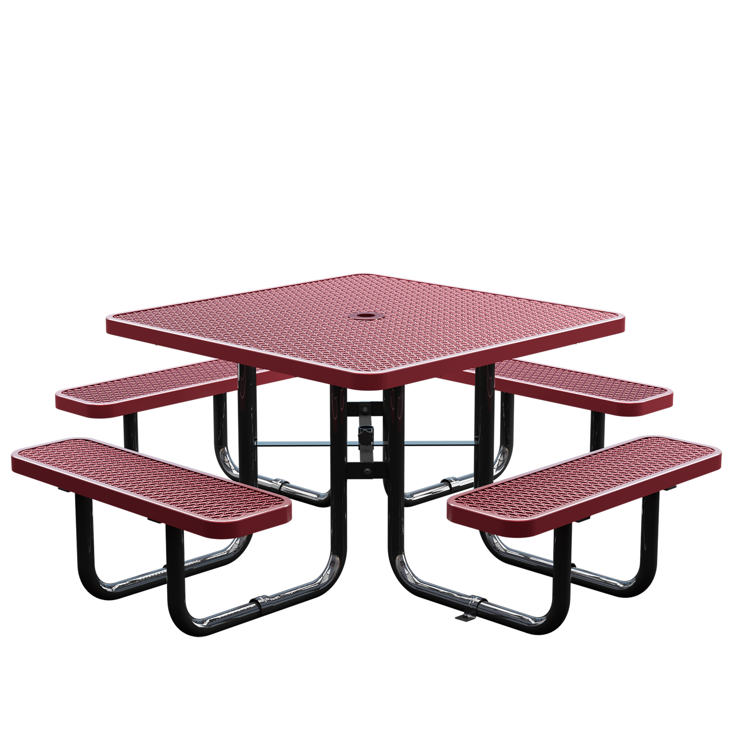 Picnic Table - Square - 46 in - Red