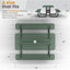 Metal Picnic Table - Rectangle Expanded Metal - 6ft - Green