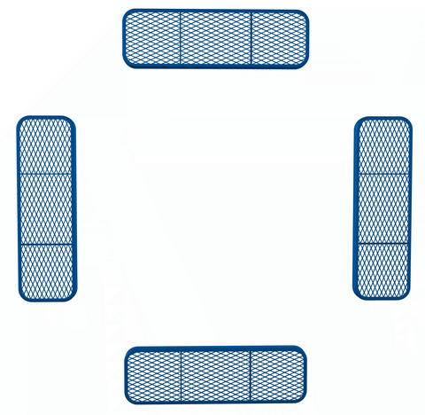 Metal Picnic Table - Table Seats ONLY