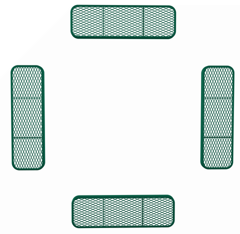 Metal Picnic Table - Table Seats ONLY